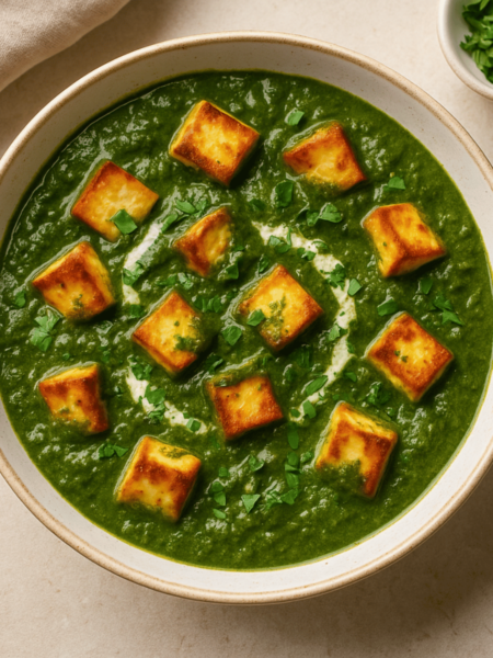 palak paneer resepti